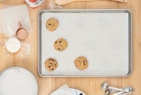 Four chocolate chip cookies